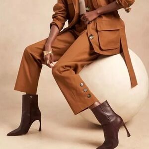 BR x Harbison Suit Pants Size 6 Brown Classic Pants